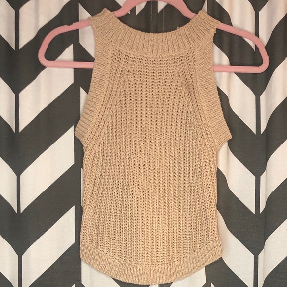 Tan Mock Turtleneck Sweater - Picture 2 of 2